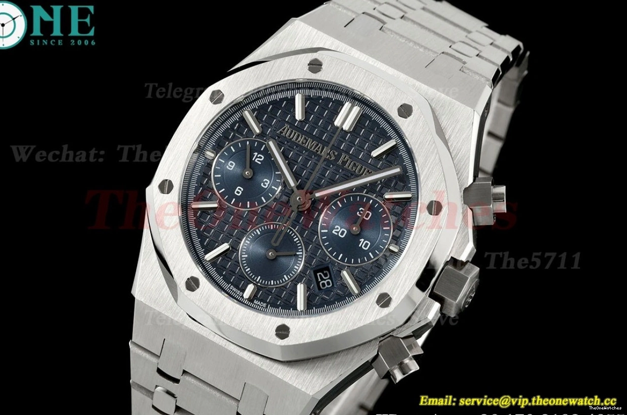 Blue SS BF A7750 Chrono SS Royal 26240ST 41mm Oak Stk 0118